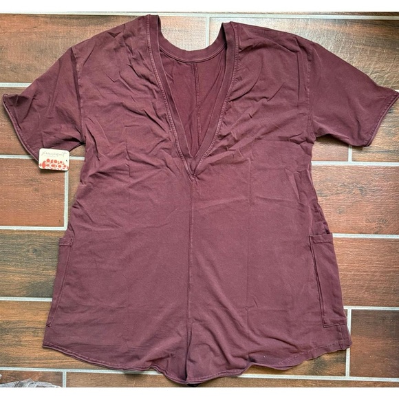 Free People Hot Shot T-Shirt Romper - Picture 3 of 3